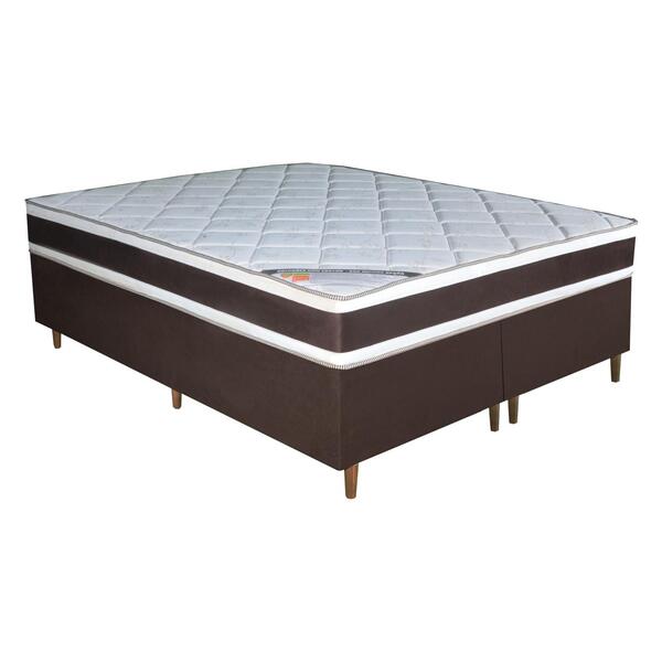 Colchão King Molas Ensacadas Sater + Base 193x203x66