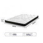 Colchão King Ortopédico D33 à Vácuo 193x203x14cm BF Colchões