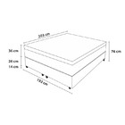 Colchão King Pillow Top Bourbon - Pelmex - Branco / Mel