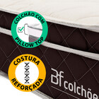 Colchão King Pillow Top Mola Ensacada E Espuma Selada Confort