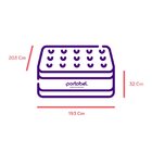 Colchão King Portobel Super Molas Ensacadas Palermo Grey 193x