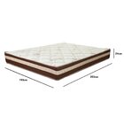 Colchão King Prorelax 193x203x24cm Espuma D-28 Mola Verticoil