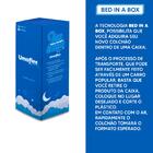 Colchão King Size 193 X 203 X 25 Branco E Azul Umaflex Tradiç