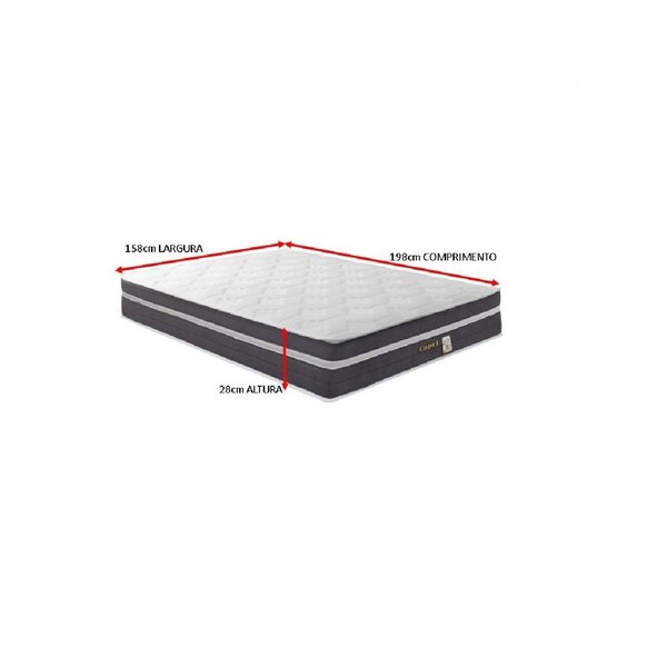 KING L Colchão King Softflex Capri Eps Preto/branco | Leroy Merlin