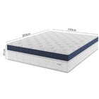 Colchão King Yescasa Duplo Molejo 41cm 2,03m 1,93m Chile  Azul