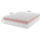 Colchão King Yescasa Duplo Molejo 41cm 2,03m 1,93m Chile  Rose