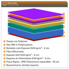 Colchão King Zidi Hanover One Ortopédico D33 Pillow Top 193x2