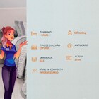 Colchão Ligth Casal Espuma D33 (138x188x17) Cinza