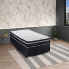 Colchão Molas Ensacadas Miami Solteiro 88cm Preto / Branco