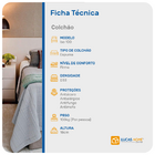 Colchão Ortobom De Espuma D33 One Face Iso 100 Solteiro 88 cm