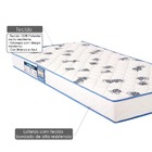 Colchão Ortobom Solteiro Padrão Light D33 Branco E Azul - Ant
