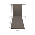 Colchão para Espreguiçadeira 190x62 Cinza Acquablock Próxima Têxtil