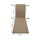 Colchão para Espreguiçadeira 190x62 Marrom Ecotec Próxima Têxtil