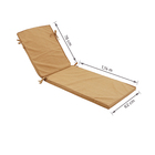 Colchão para Espreguiçadeira 190x62cm Mostarda Próxima Têxtil