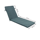 Colchão para Espreguiçadeira 190x62cm Verde Próxima Têxtil