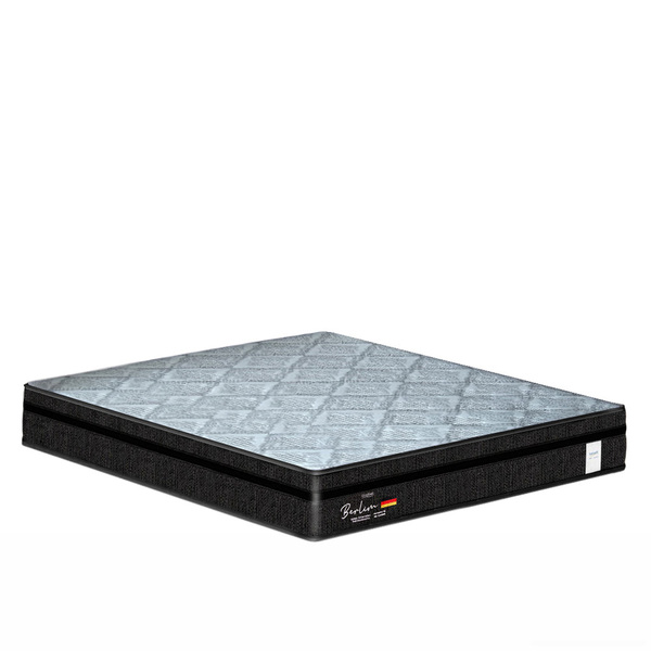 Colchão Probel Berlim Pillow Euro Preto Queen Size 158x198x26