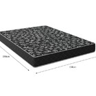 Colchão Queen 158 Espuma D20 - Tampo Preto 12cm