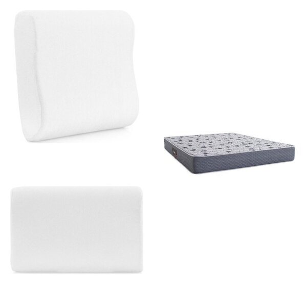 Colchão Queen  Espuma D45 Black 158x198x25 Com 2 Travesseiros