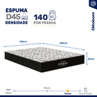 Colchão Queen Airtech D45 Ortopillow (28x158x198) Preto E Bra