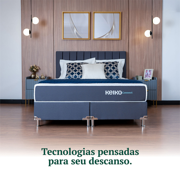 Colchão Queen D45 Connect Molas Ensacadas 25x158x198 Keiko