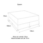 Colchão Queen De Molas Ensacadas Classic Plus + Base Queen Fc