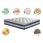 Colchão Queen De Molas Ensacadas D33 Com Pillow Top Cama Inbo