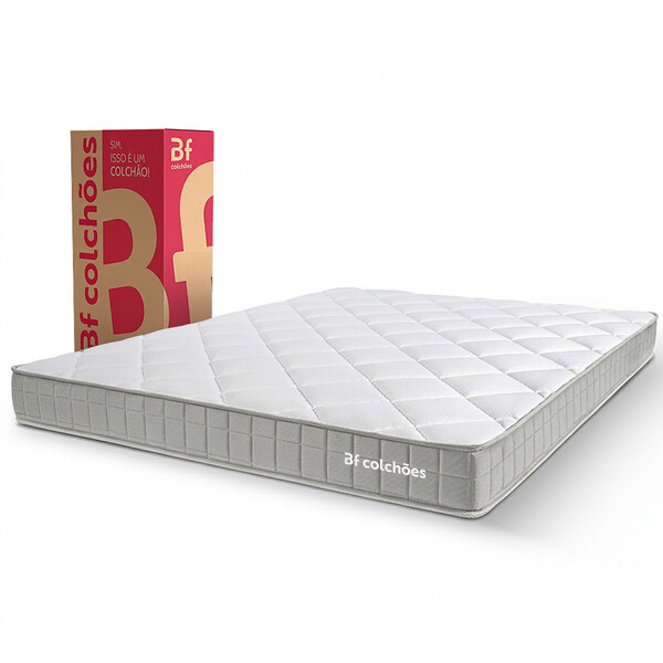 Colchão Queen Duo Ortopédico D33 À Vácuo 158x198x17cm Bf Colc