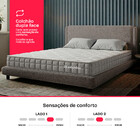 Colchão Queen Duo Ortopédico D33 À Vácuo 158x198x17cm Bf Colc