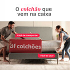 Colchão Queen Duo Ortopédico D33 À Vácuo 158x198x17cm Bf Colc