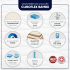 Colchão Queen Espuma D33 Americanflex Clinoflex Bambu 158x198