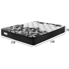 Colchão Queen Forza 158x198x30 Coleção Ecoline Ecoflex Preto/