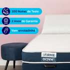 Colchão Queen Guldi Duplo Plus D28 (16x158x198) Branco E Azul