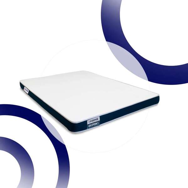 Colchão Queen Guldi Duplo Plus D28 (16x158x198) Branco E Azul