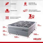 Colchão Queen Hellen Molas Ensacadas Houston Top 33x 198x 158