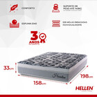 Colchão Queen Hellen Molas Ensacadas Houston Top 33x 198x 158