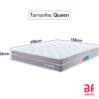 Colchão Queen Molas Ensacadas Espuma Nasa Viscoelástica  D33