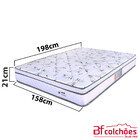 Colchão Queen Molas Ensacadas Individualmente Com Pillow Cert