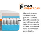 Colchão Queen Molas Ensacadas Látex 100 Natural Premium Antia