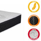 Colchão Queen Molas Ensacadas Tóquio Preto / Branco