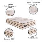 Colchão Queen Molas Pocket Ensacadas 158x198x31cm Charme Gazi