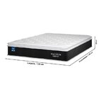 Colchão Queen Plumatex 158x198x28cm Magnum  Preto/branco