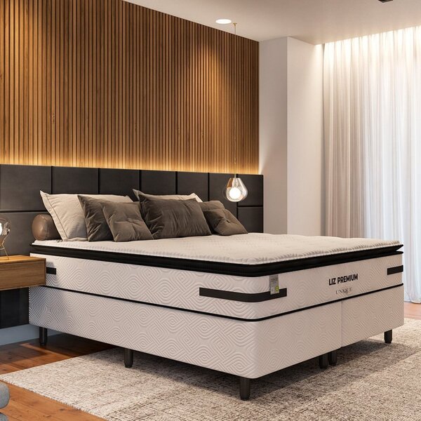 Colchão Queen Plumatex Liz Premium Unique Molas Ensacadas 158