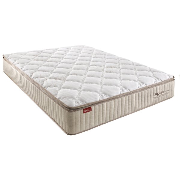 Colchão Queen Serflex 158x198x36cm Apolo 2022 Bege