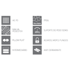 Colchão Queen Size Molas Ensacadas Classic 158x198x26cm - Anj