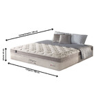 Colchão Queen Size Molas Ensacadas Látex Natural E Visco Gel