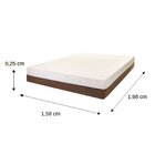 Colchão Queen Yescasa Espuma D33 Anti-chama Onix 158x198x25cm