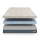 Colchão Self Solteiro 88x188x17cm Ortobom Azul/branco