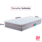 Colchão Solteirão Molas Ensacadas Viscoelástico Espuma Nasa