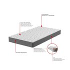 Colchão Solteirão Montreal D45 108x198x17 Grafite