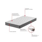 Colchão Solteirão Montreal D45 96x203x17 Grafite